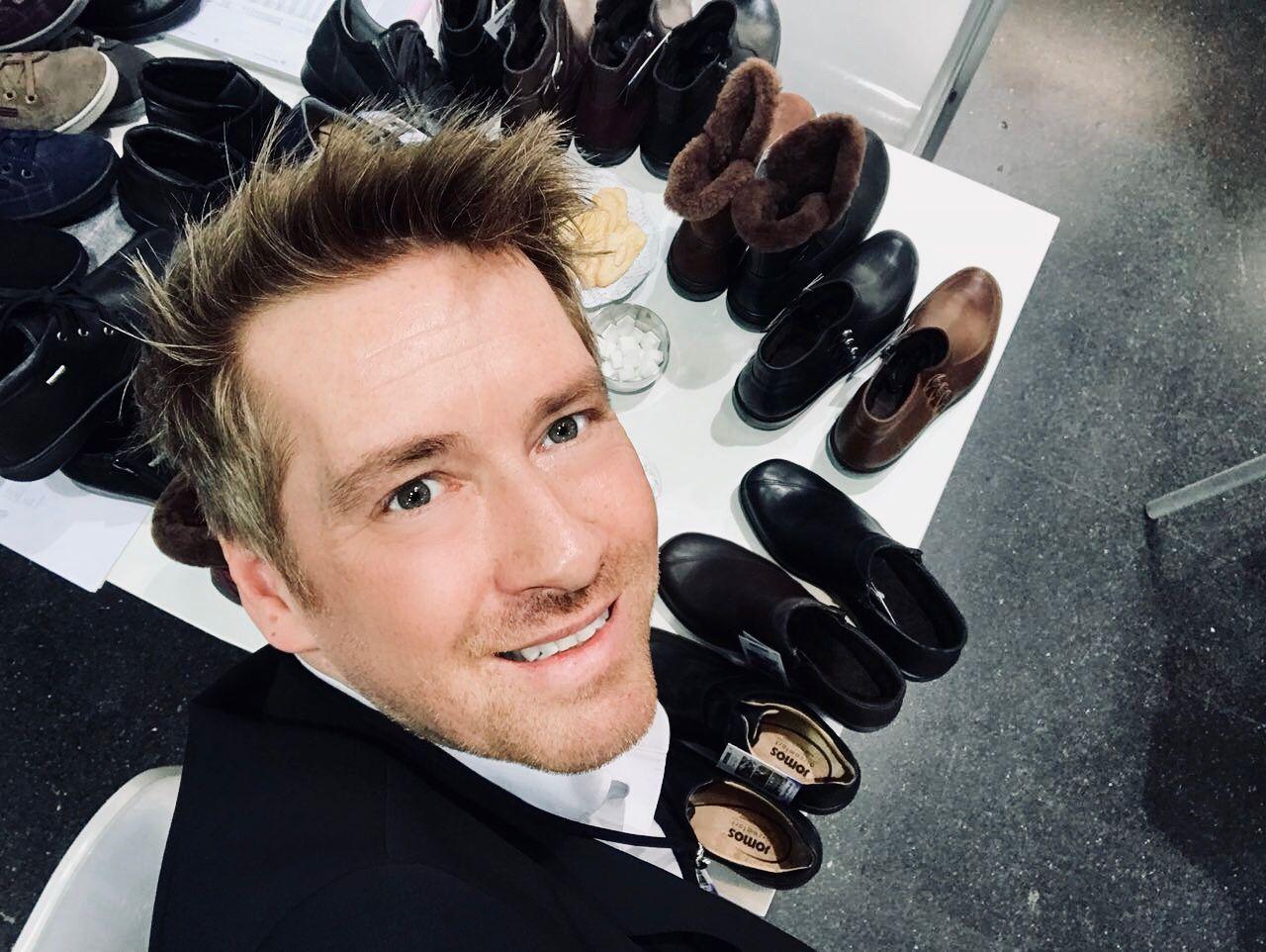 Kay Zimmer, Chef von schuhplus - Schuhe in Übergrößen, auf der Schuhmesse Gallery SHOES in Düsseldorf 
