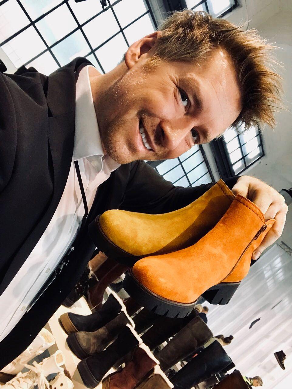 Kay Zimmer, Chef von schuhplus - Schuhe in Übergrößen, auf der Schuhmesse Gallery SHOES in Düsseldorf 