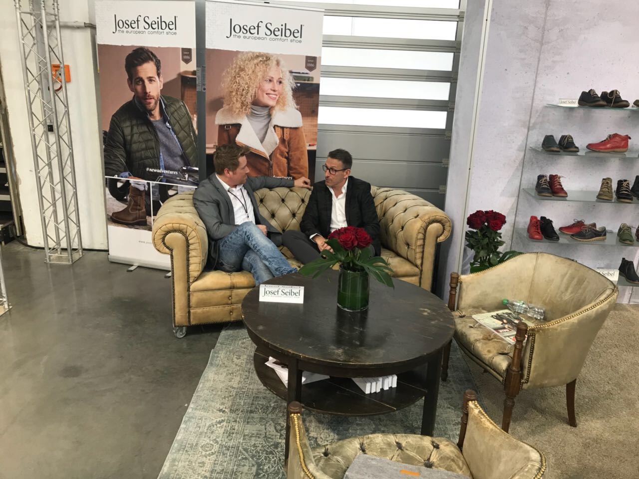 Kay Zimmer, Chef von schuhplus - Schuhe in Übergrößen, auf der Gallery SHOES 2018 in Düsseldorf