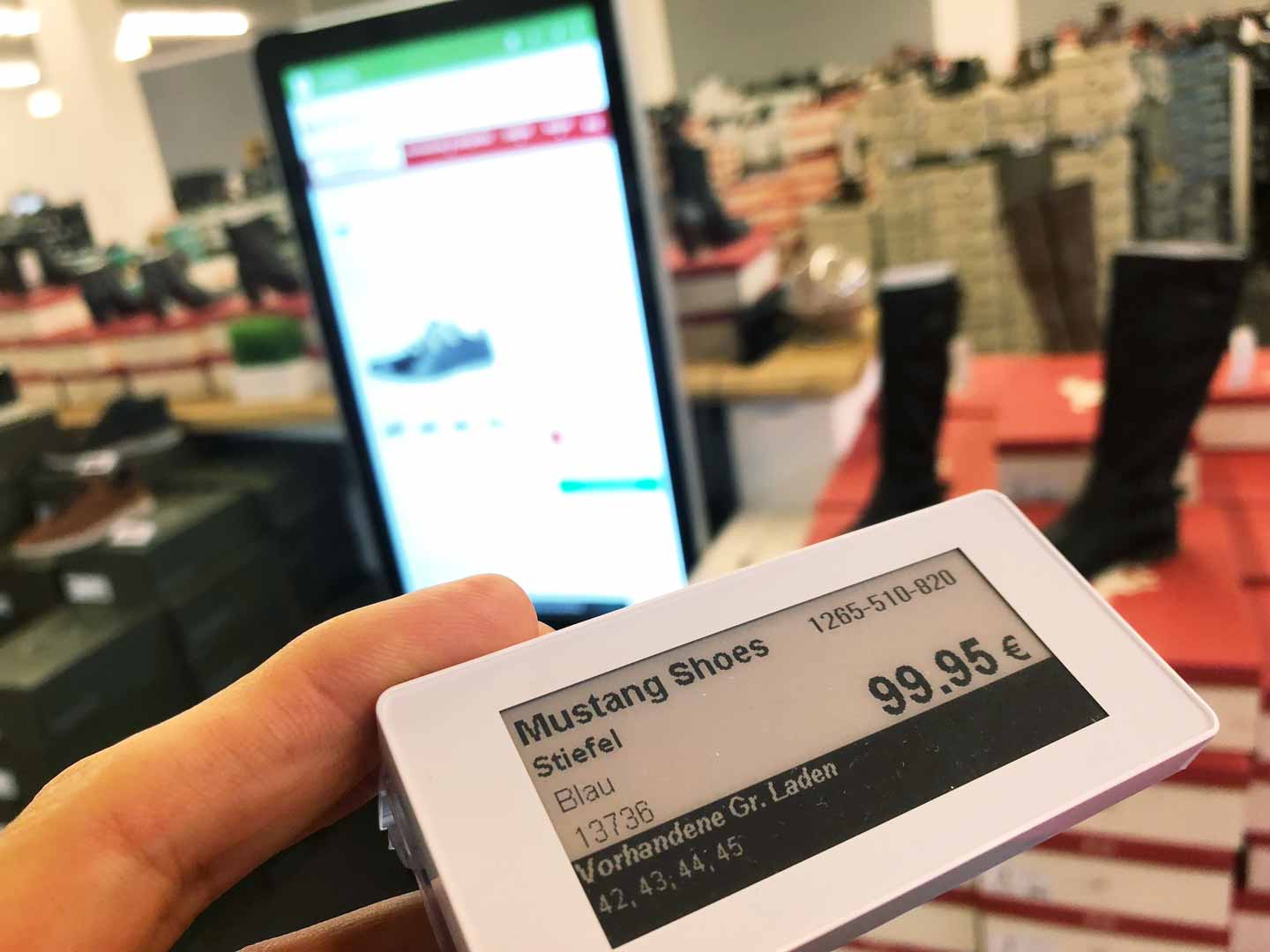 Digitaletiketten bei schuhplus