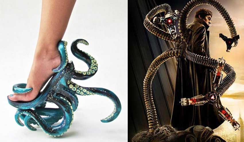 Witzige Schuhe bei schuhplus: Der Spider-Man Octopus-Schuh 