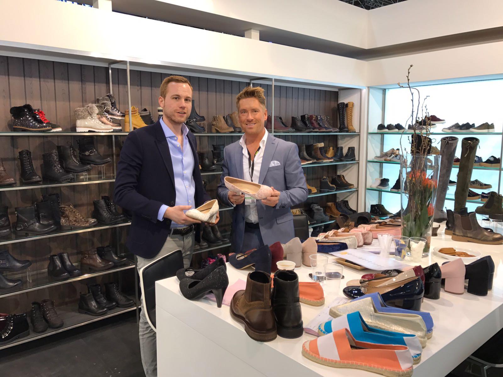 Kay Zimmer, Chef von schuhplus - Schuhe in Übergrößen, im Gespräch mit Michael Müller, Chef von XL Filters Footwear