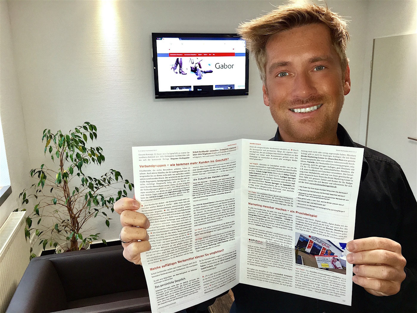 schuhplus in in der Presse: Artikel im Brancheninformationsbrief markt intern