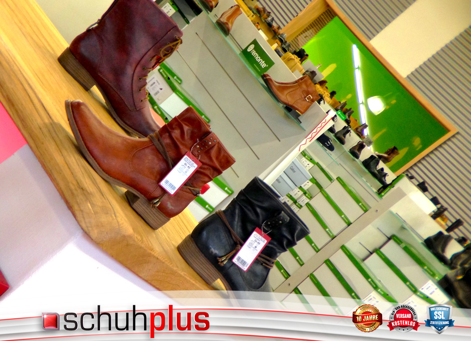 schuhplus Schuhe Übergrößen TV-Studio im Fachgeschäft